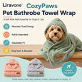 Liravone™ CozyPaws Pet Bathrobe Towel Wrap